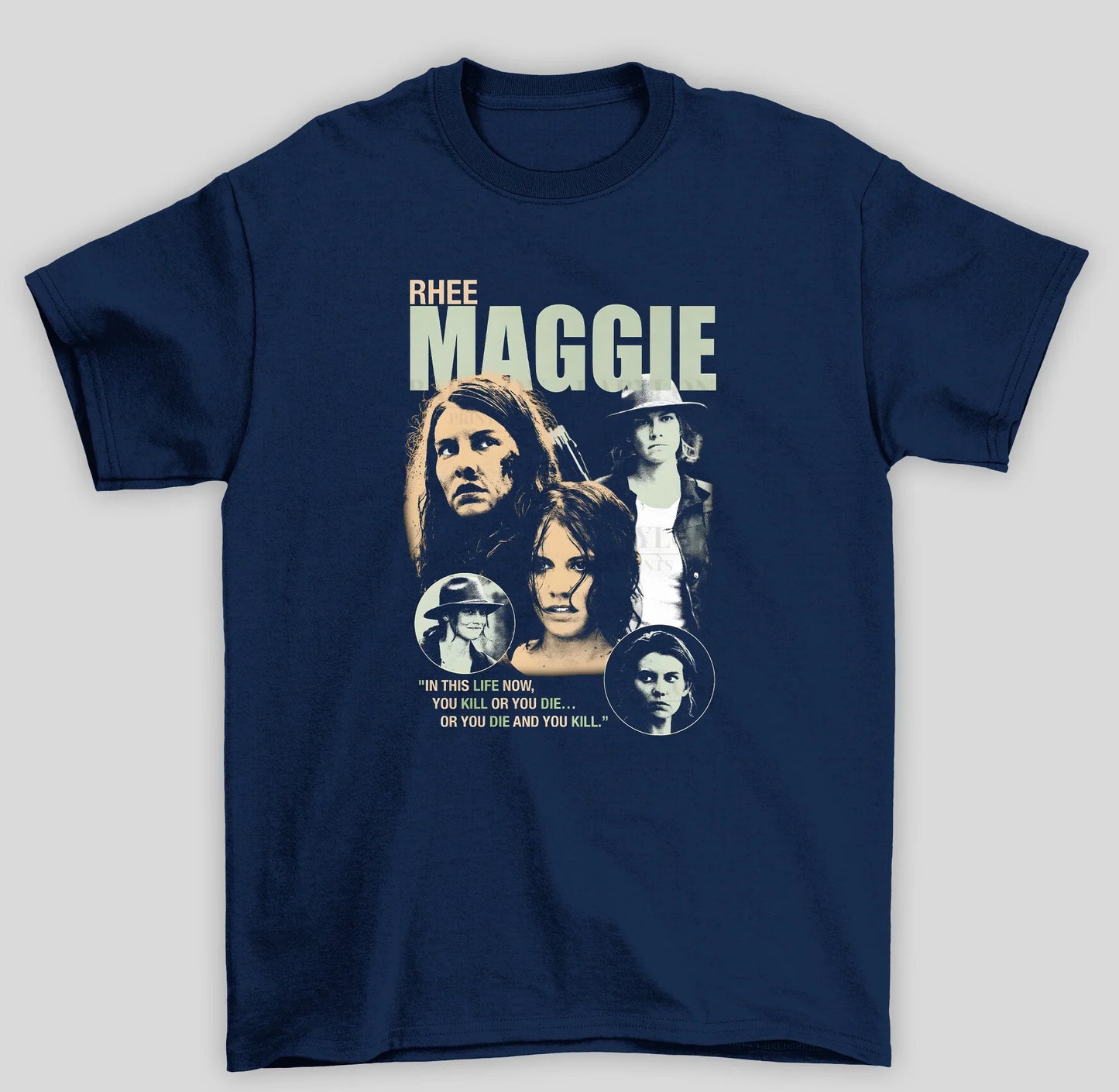 Camiseta Básica Unissex The Walking Dead Rhee Maggie