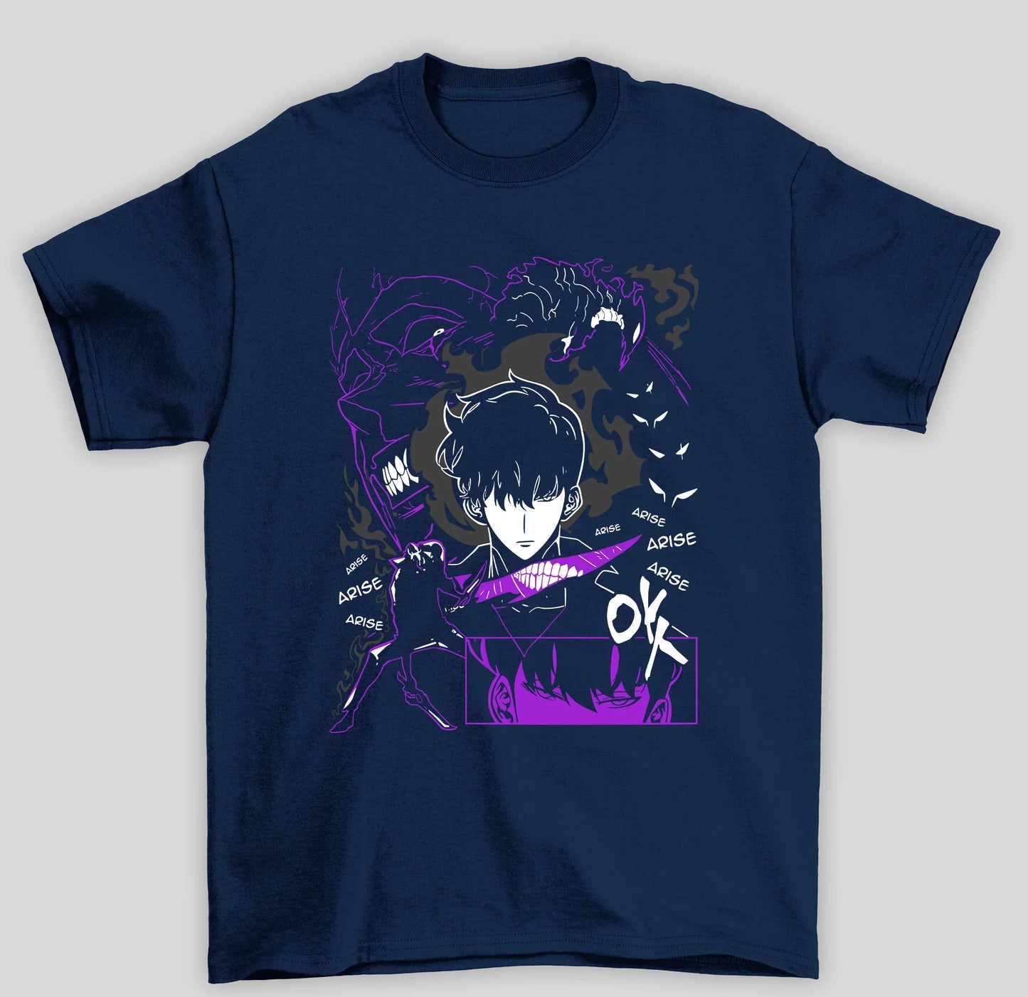 Camiseta Básica Unissex Solo Leveling Sung Ok