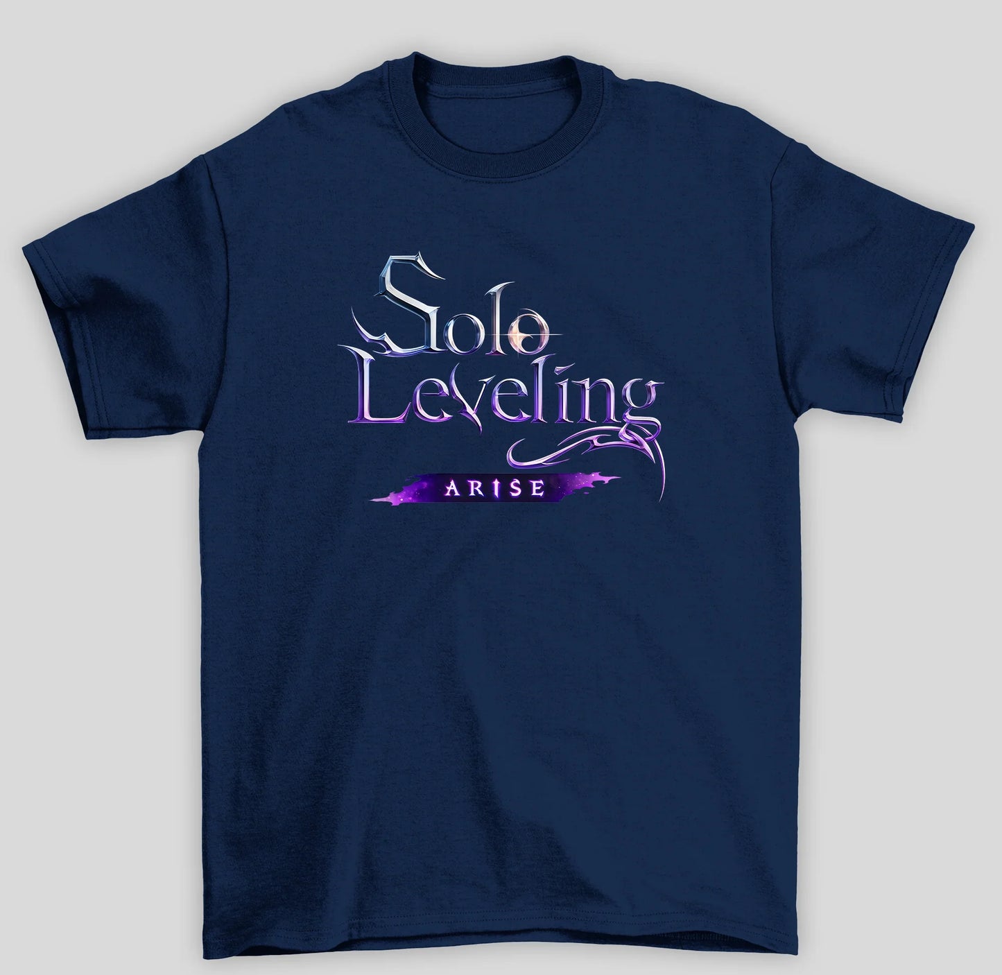 Camiseta Básica Unissex Solo Leveling Arise Logo