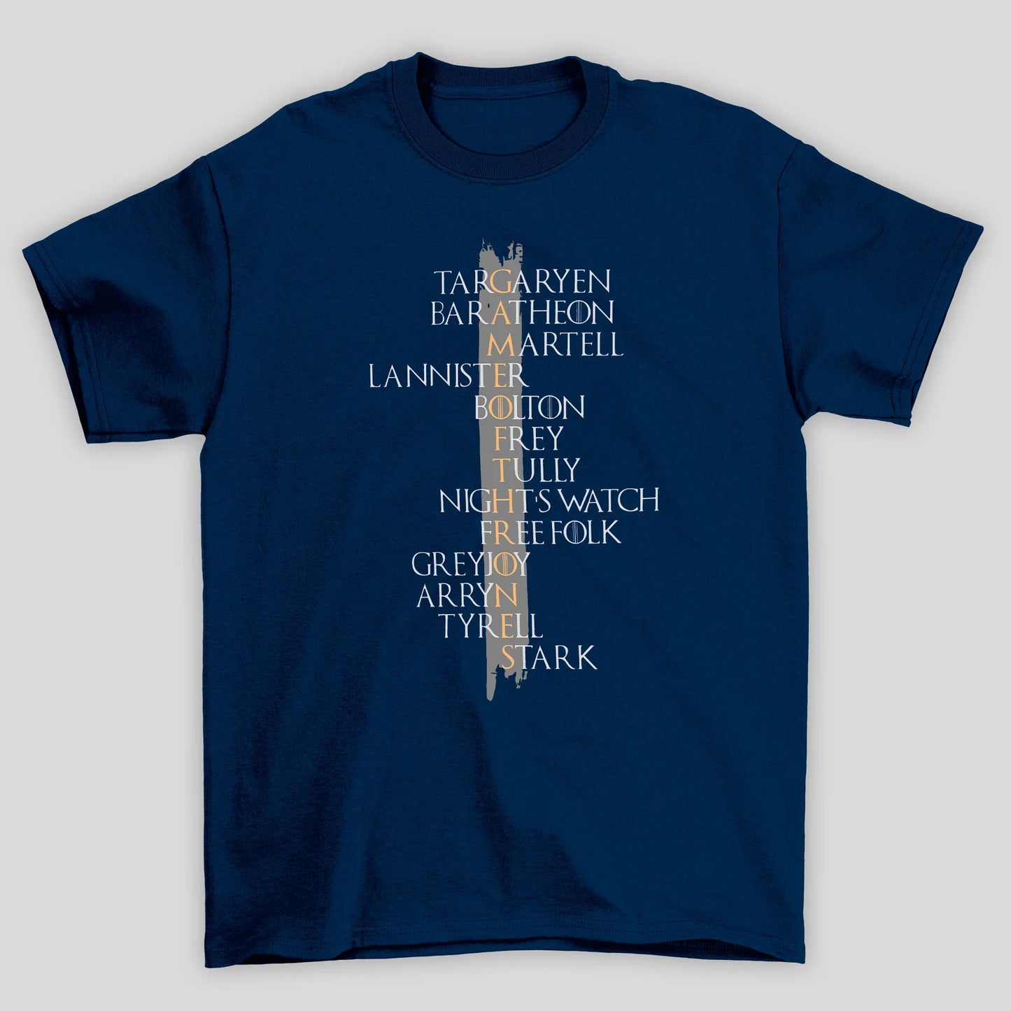 Camiseta Básica Unissex Texto Game Of Thrones