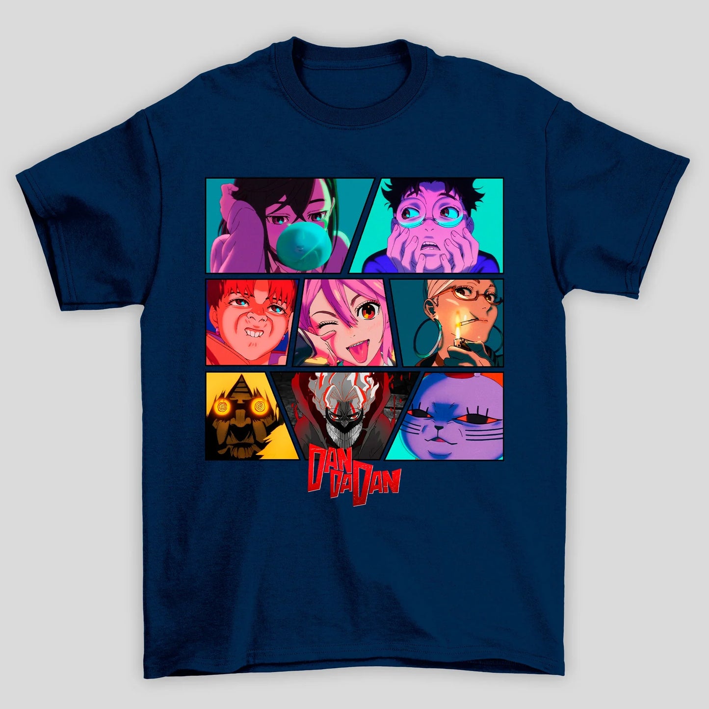Camiseta Básica Unissex Dandadan Personagens Abertura