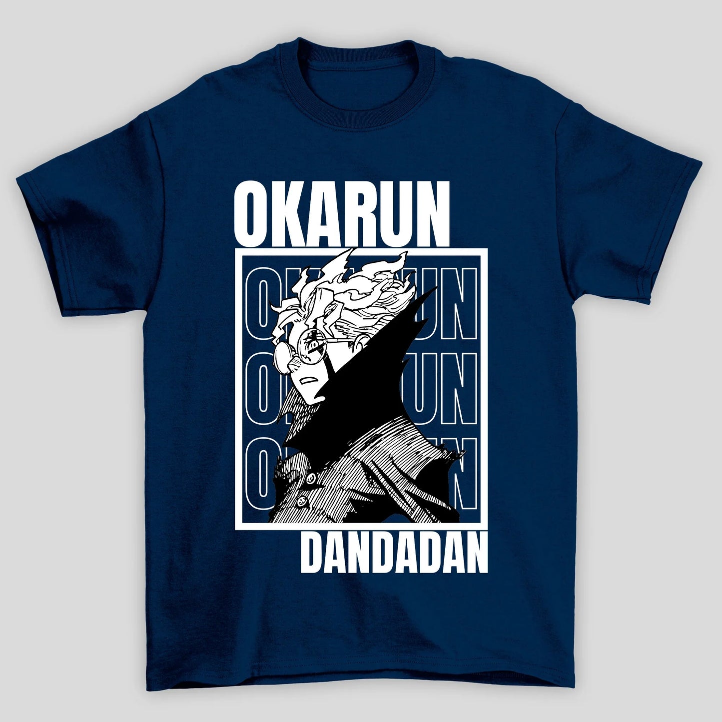 Camiseta Básica Unissex Dandadan Demon Oculos