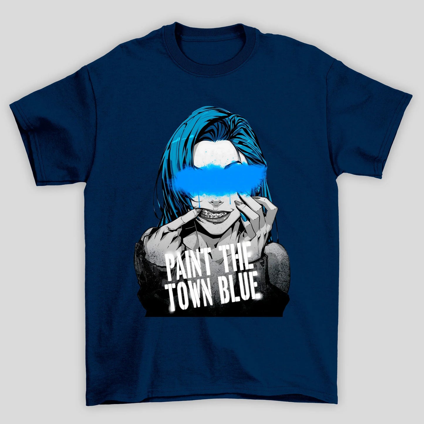 Camiseta Básica Unissex Arcane Jinx Tinta Rosto