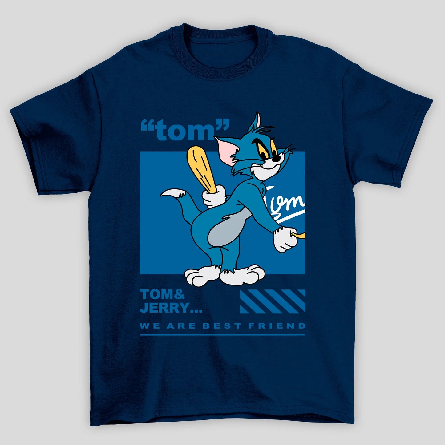Camiseta Básica Unissex Tom Tom e Jerry
