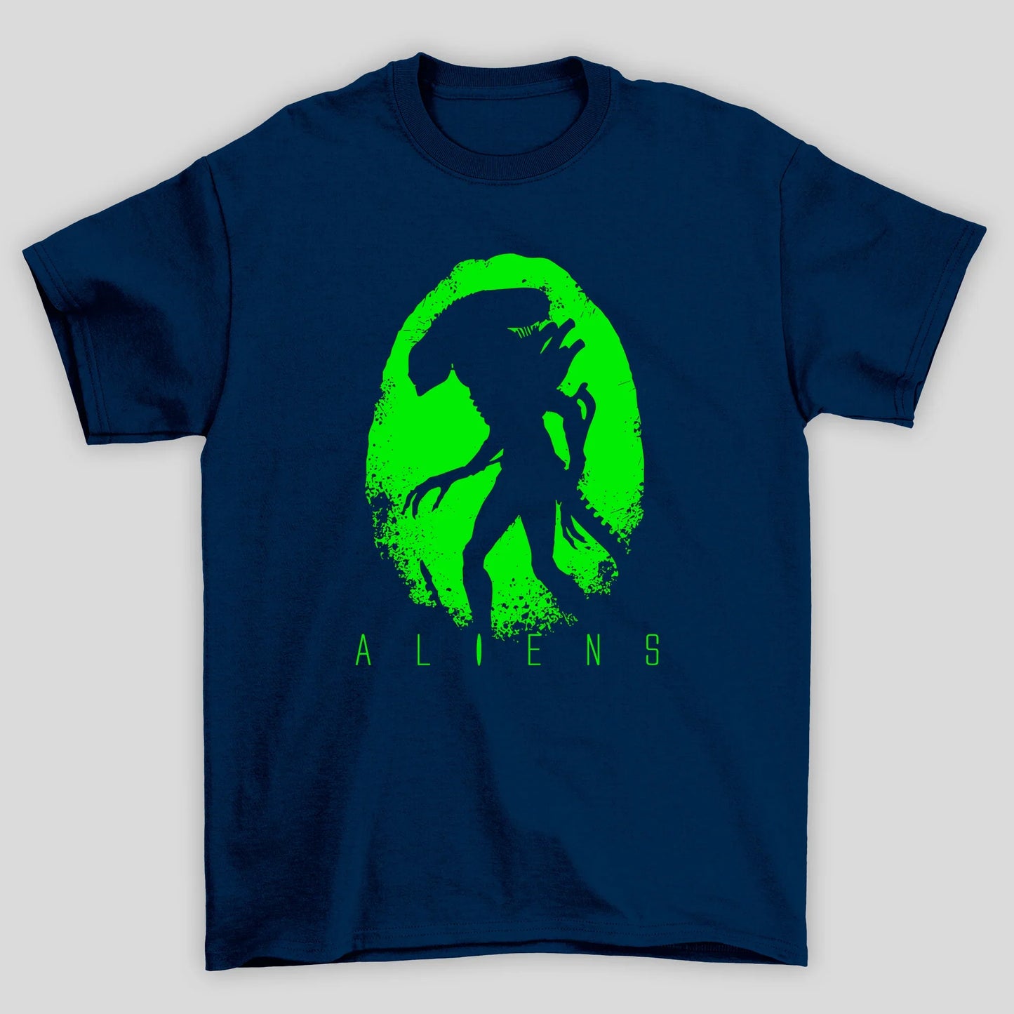 Camiseta Básica Unissex Alien Silhueta Xenomorph