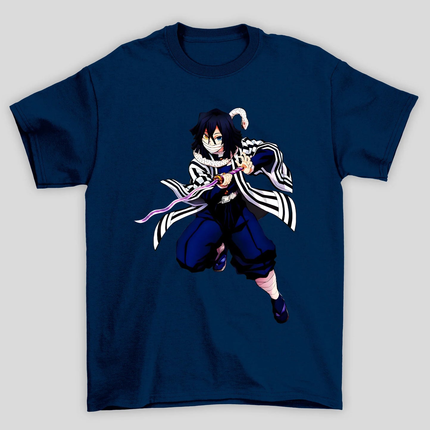 Camiseta Básica Unissex Obanai Demon Slayer
