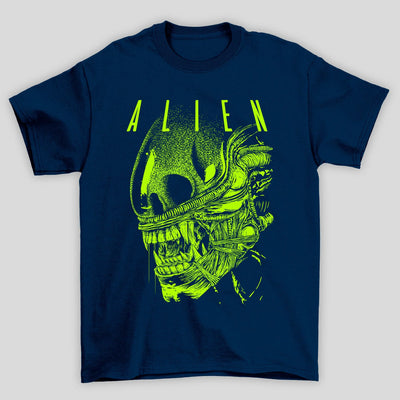 Camiseta Básica Unissex Alien Rosto Xenomorph