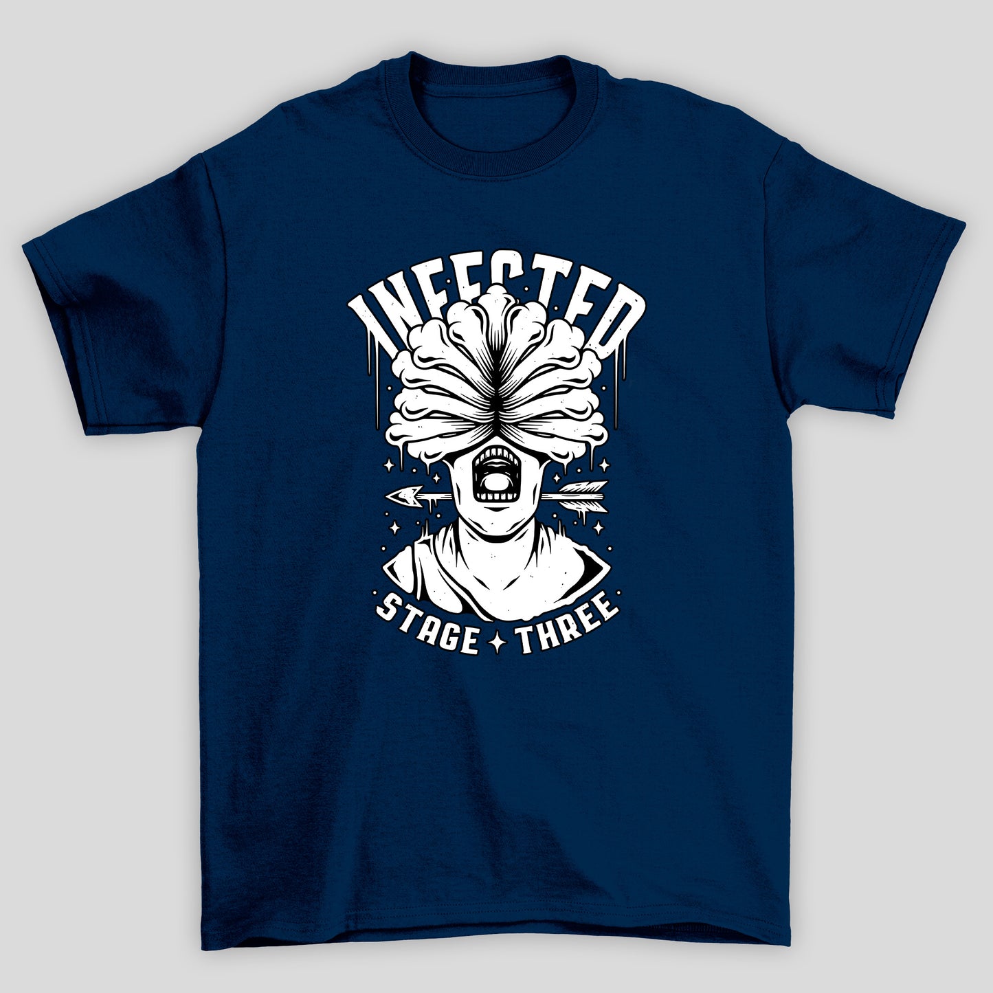 Camiseta Básica Unissex The Last Of Us Infect Stage Three