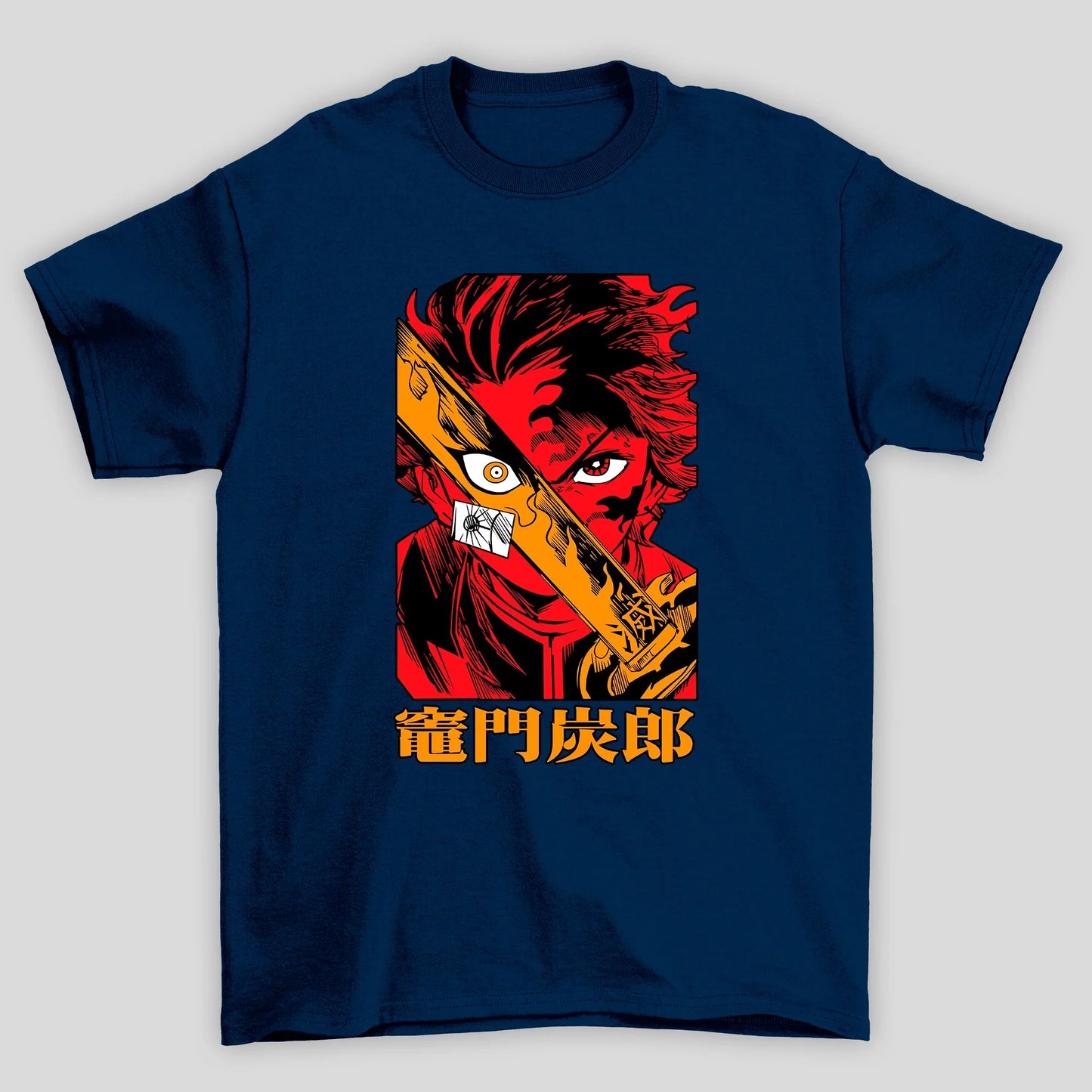 Camiseta Básica Unissex Demon Slayer Tanjiro Espada Kani