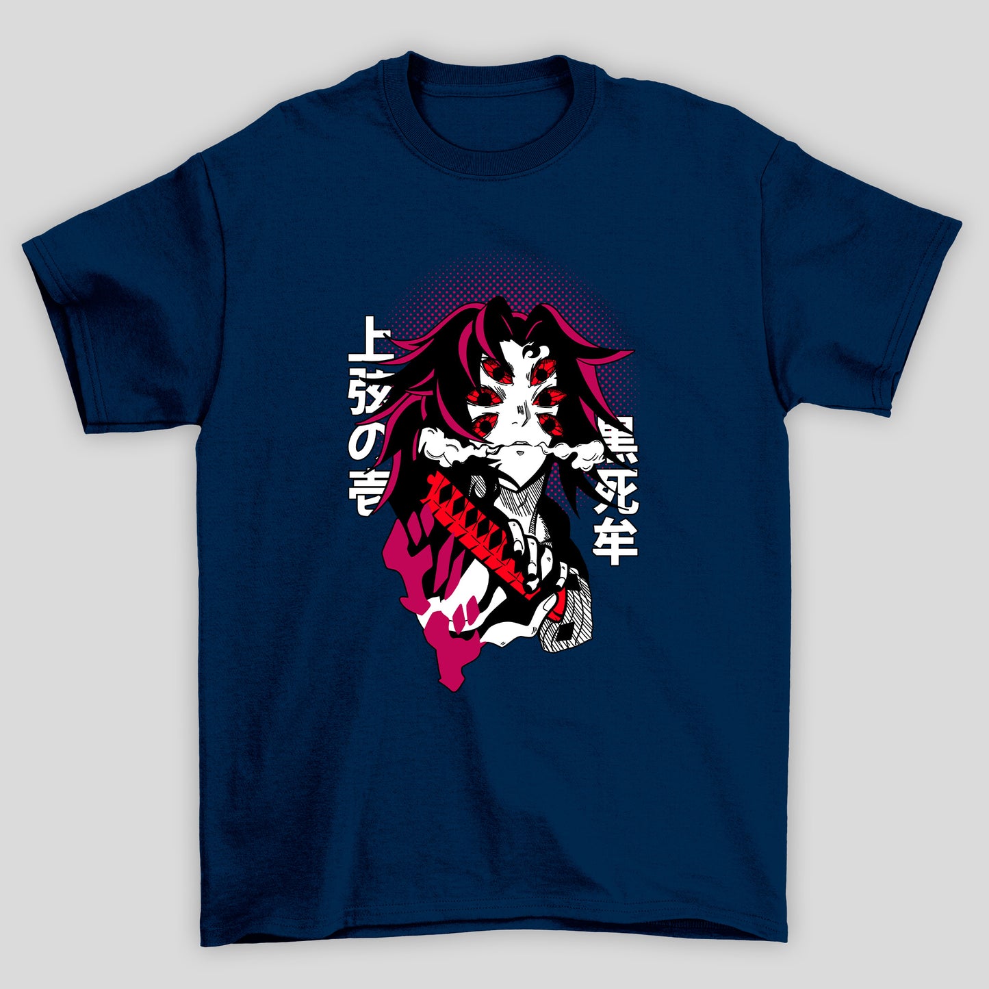 Camiseta Basica Unissex Demon Slayer Kokushibo Kanji