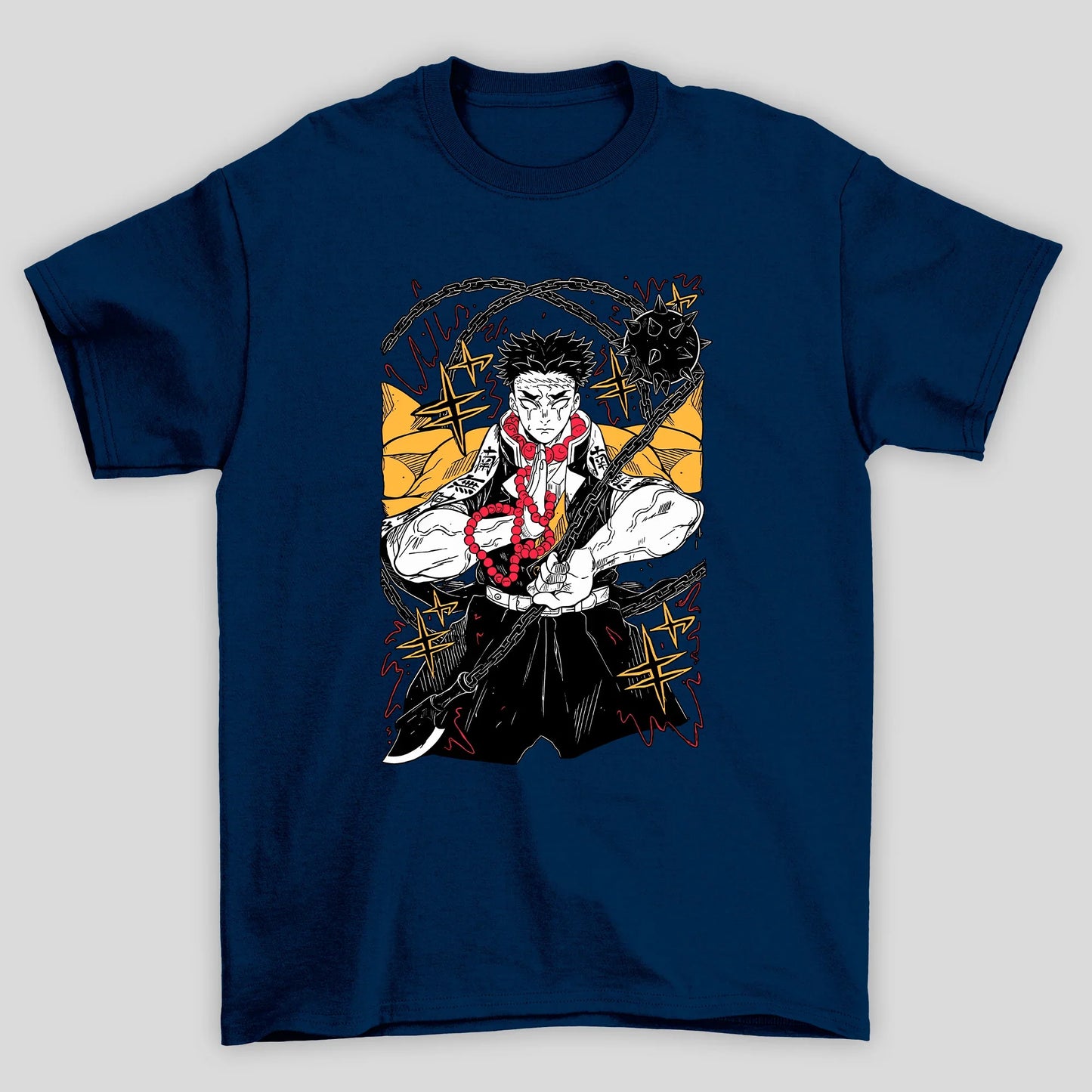 Camiseta Básica Unissex Demon Slayer Gyomeikanji Raios