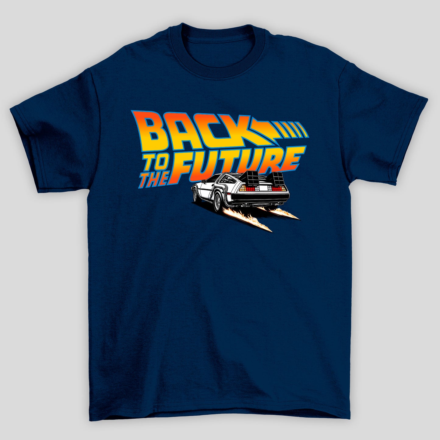 Camiseta Básica Unissex Delorean Fogo Back To Future