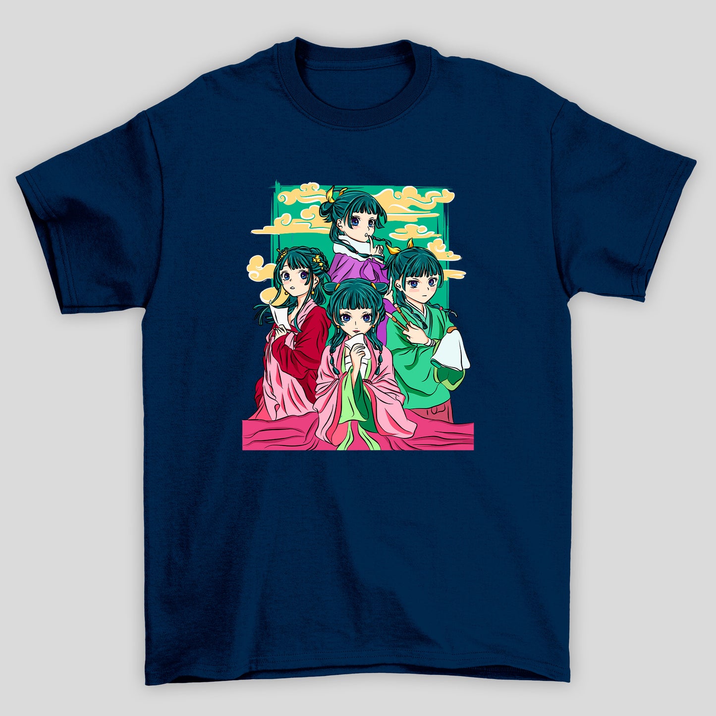 Camiseta Básica Unissex The Apothecary Diaries Nuvem Amarela