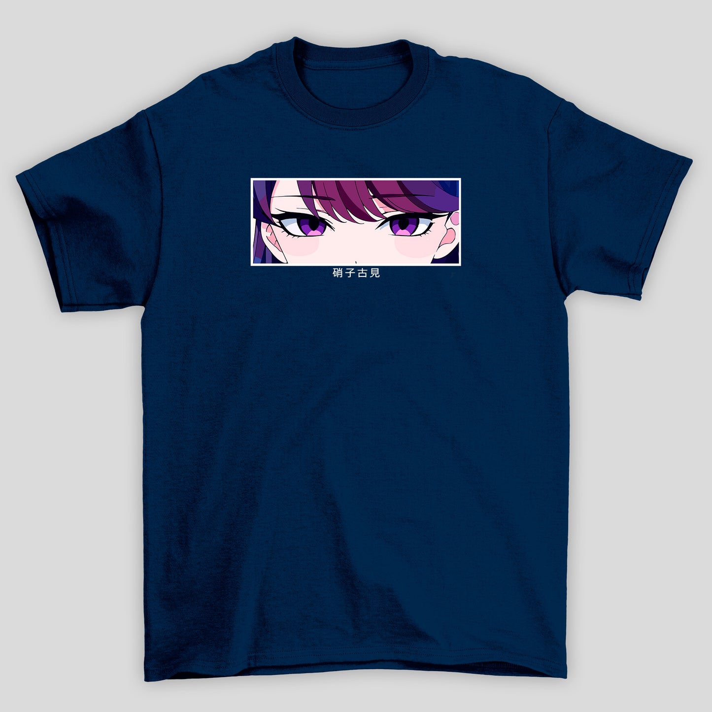 Camiseta Básica Unissex Komi Olhos Kanji Komi Cants Commnicate