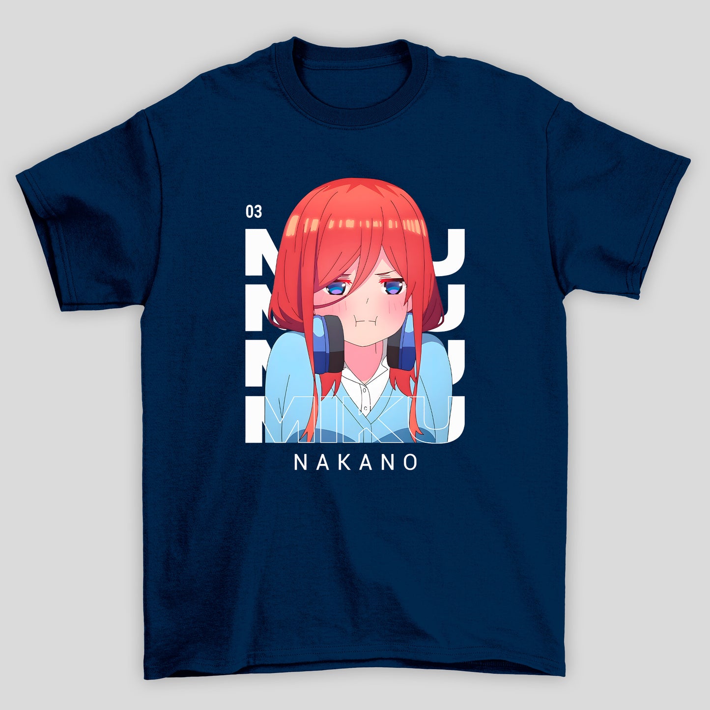 Camiseta Básica Unissex The Quintessential Quintuplets Miku Emburrada