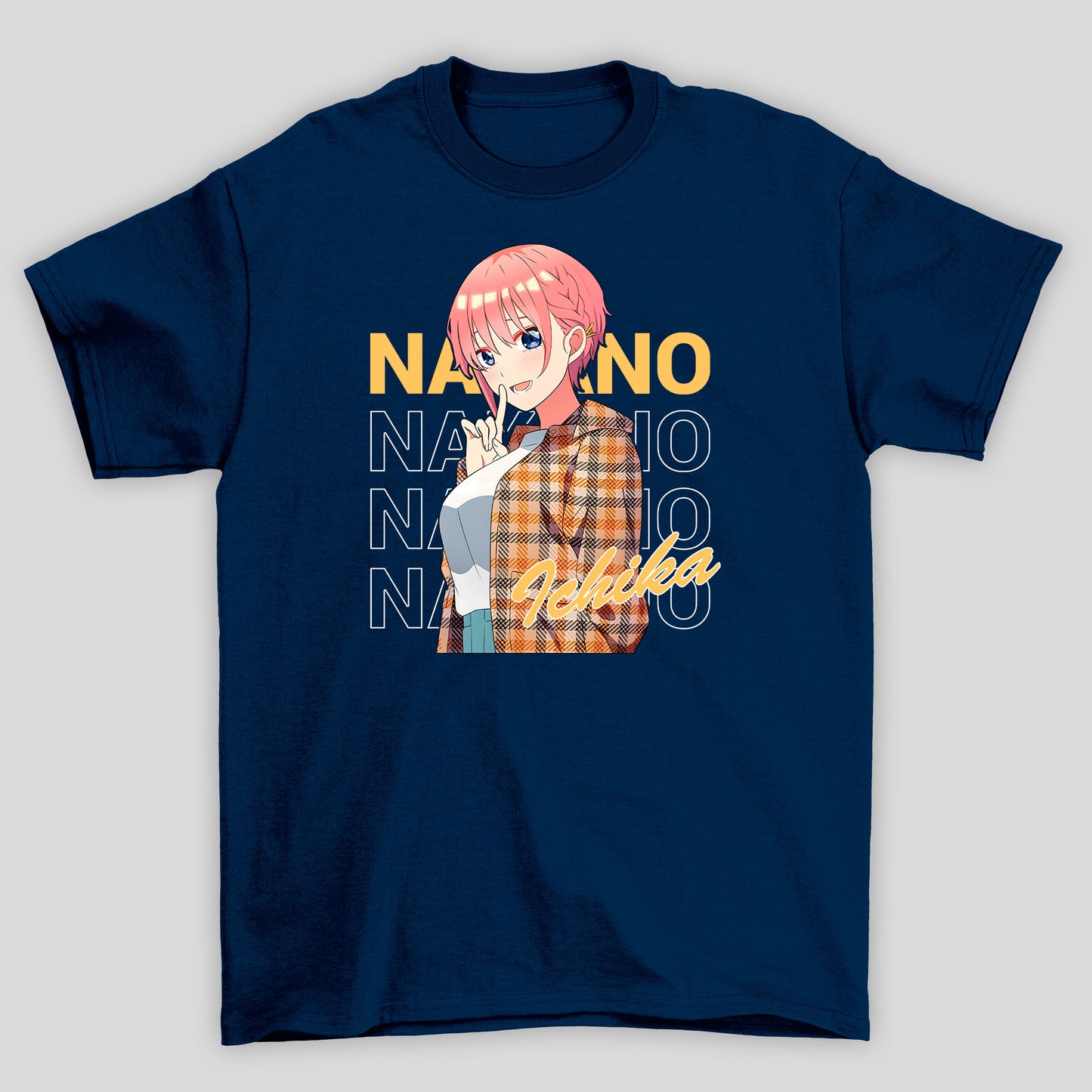 Camiseta Básica Unissex Ichika Xadrex The Quintessential Quintuplets