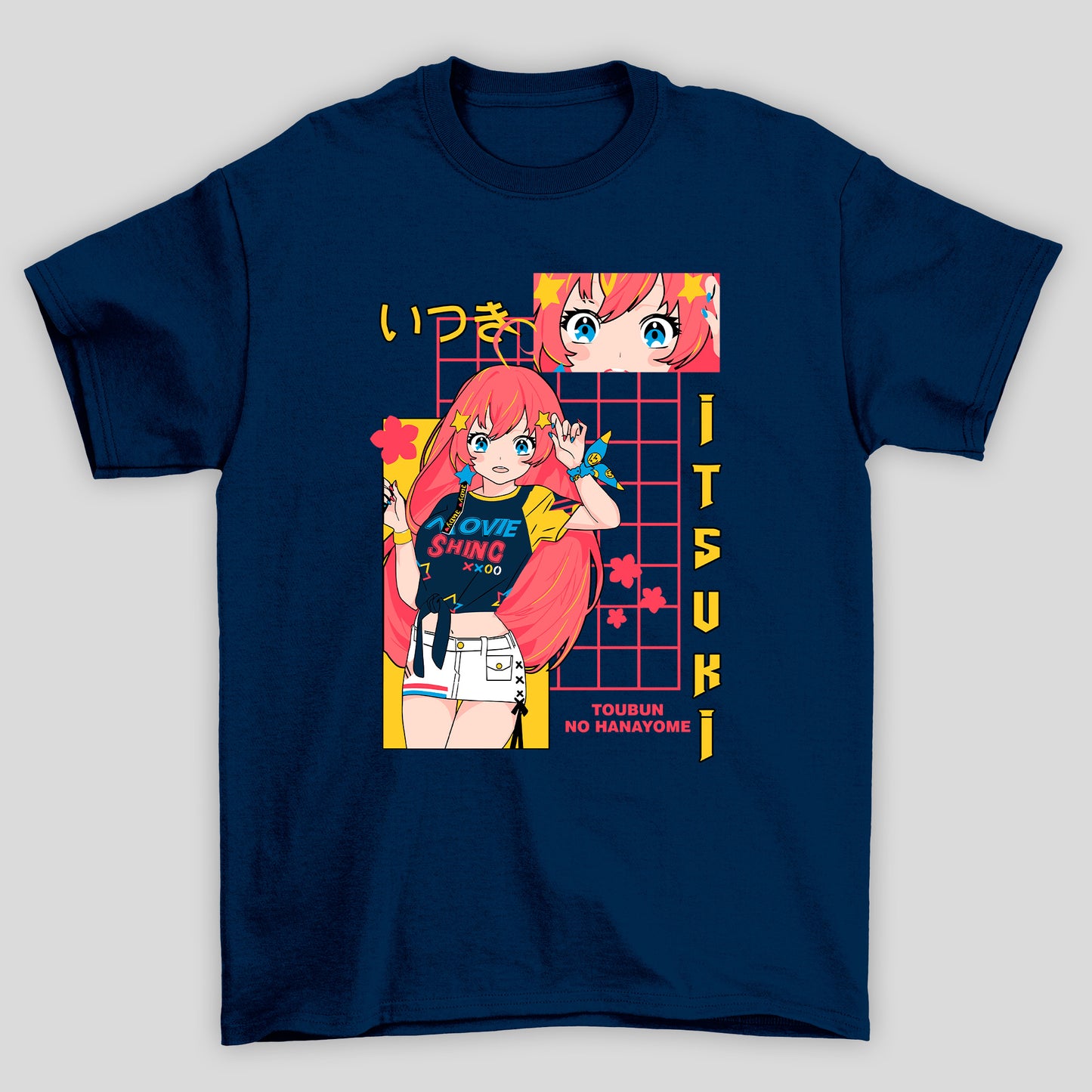Camiseta Básica Unissex Itsuki Lenso Kanji The Quintessential Quintuplets