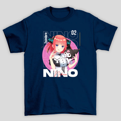 Camiseta Básica Unissex The Quintessential Quintuplets Nino Kuromi