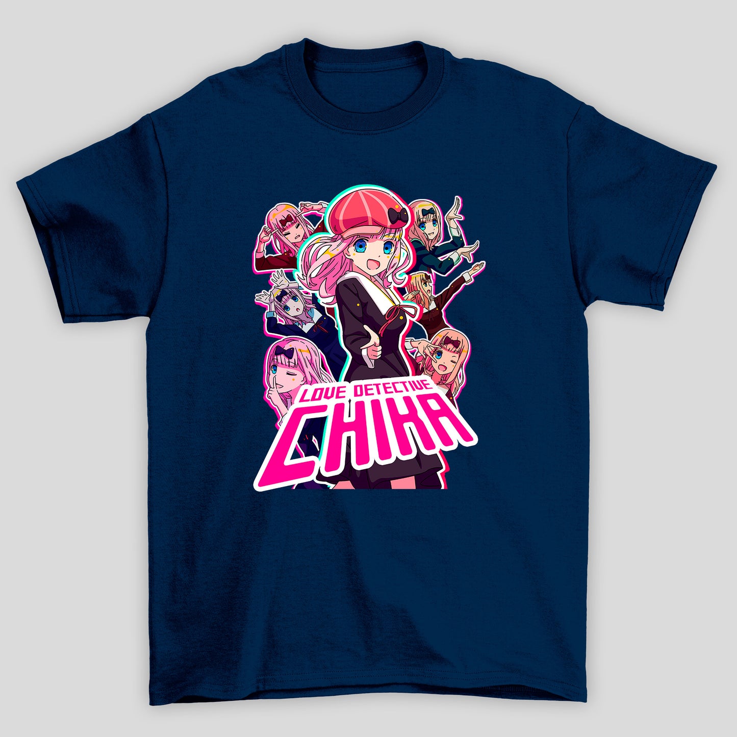 Camiseta Básica Unissex Chika Love Detective Kaguya-sama