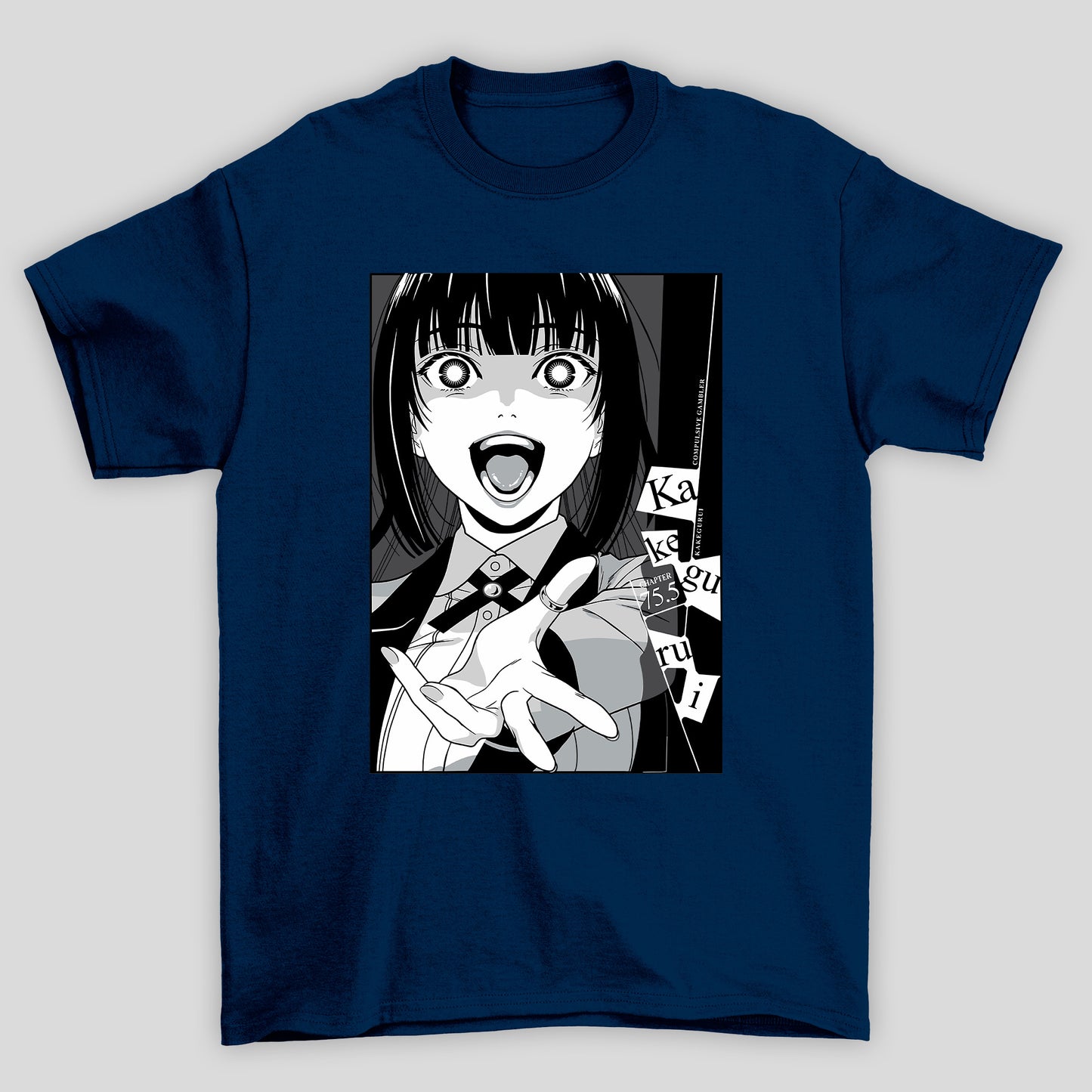Camiseta Básica Unissex Yumeko Jabami Manga Kakegurui
