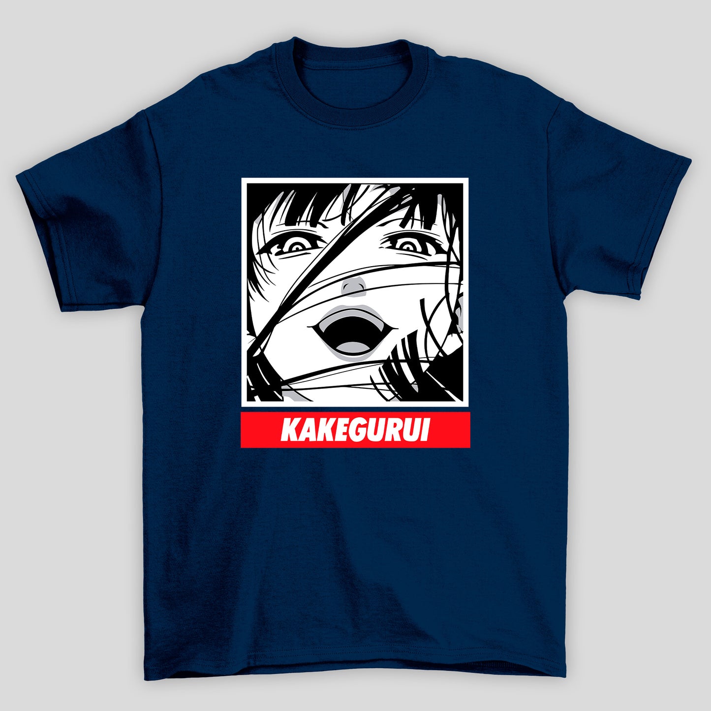Camiseta Básica Unissex Yumeko Jabami Rosto Sorriso Kakegurui
