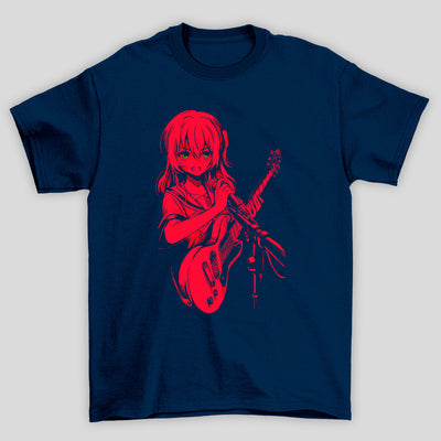 Camiseta Básica Unissex Kita Vermelho Bocchi The Rock