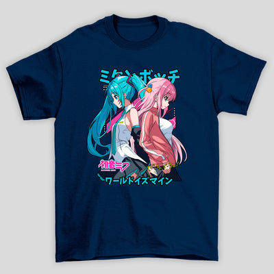 Camiseta Básica Unissex Gotou Miku Kanji Bocchi The Rock