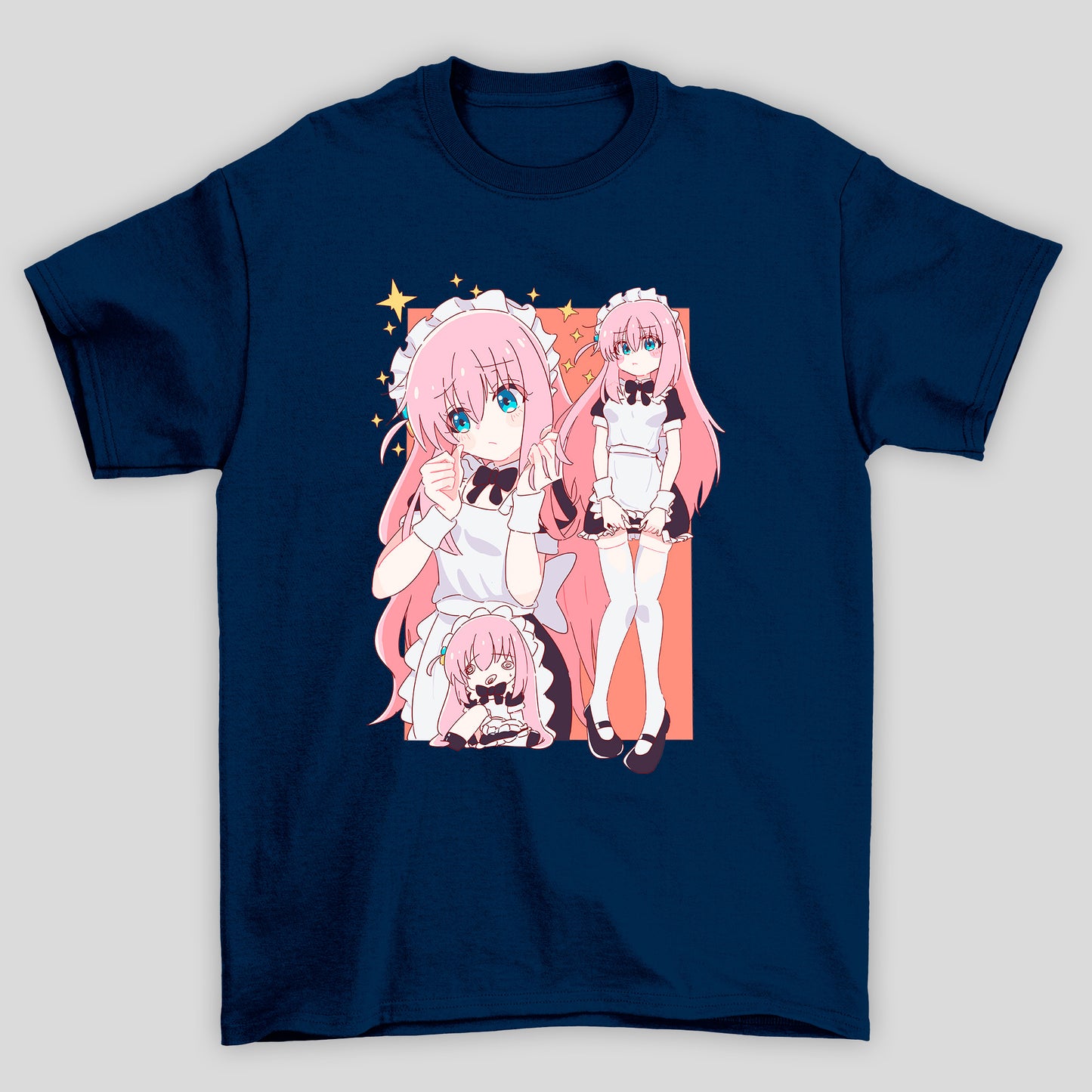 Camiseta Básica Unissex Gotou Hitori Maid Bocchi The Rock