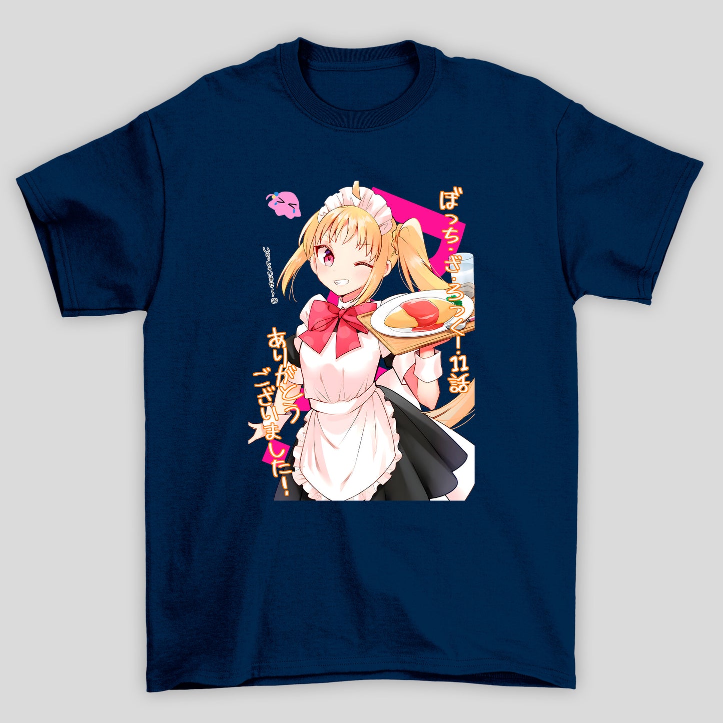Camiseta Básica Unissex Ijichi Maid Kanji Bocchi The Rock