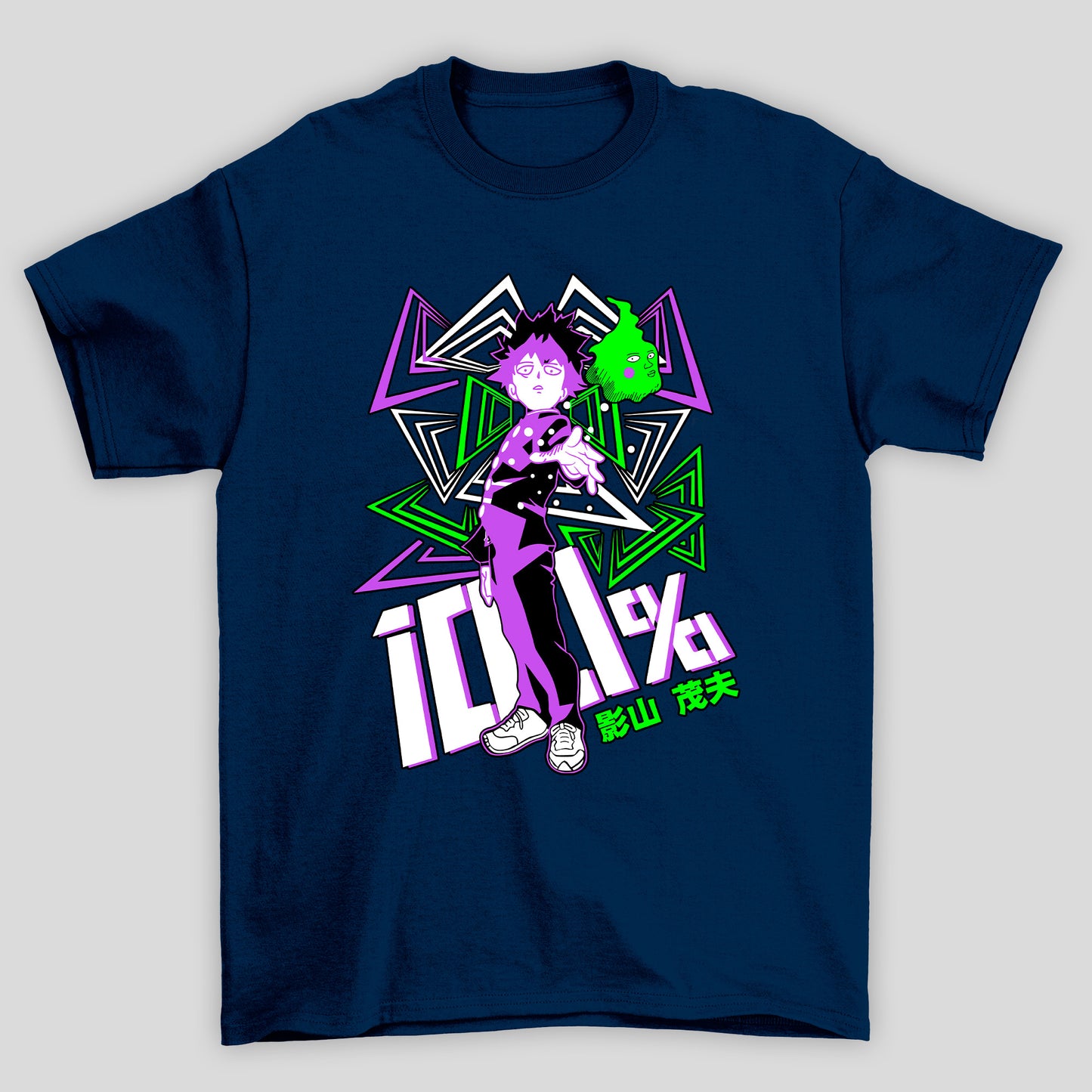 Camiseta Básica Unissex Shigeo Kageyama Kanji Mob Psycho 100