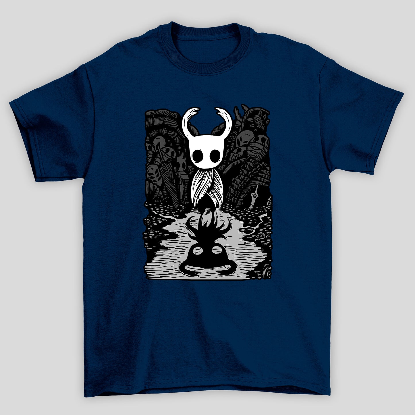 Camiseta Básica Unissex Hollow Knight Sombra