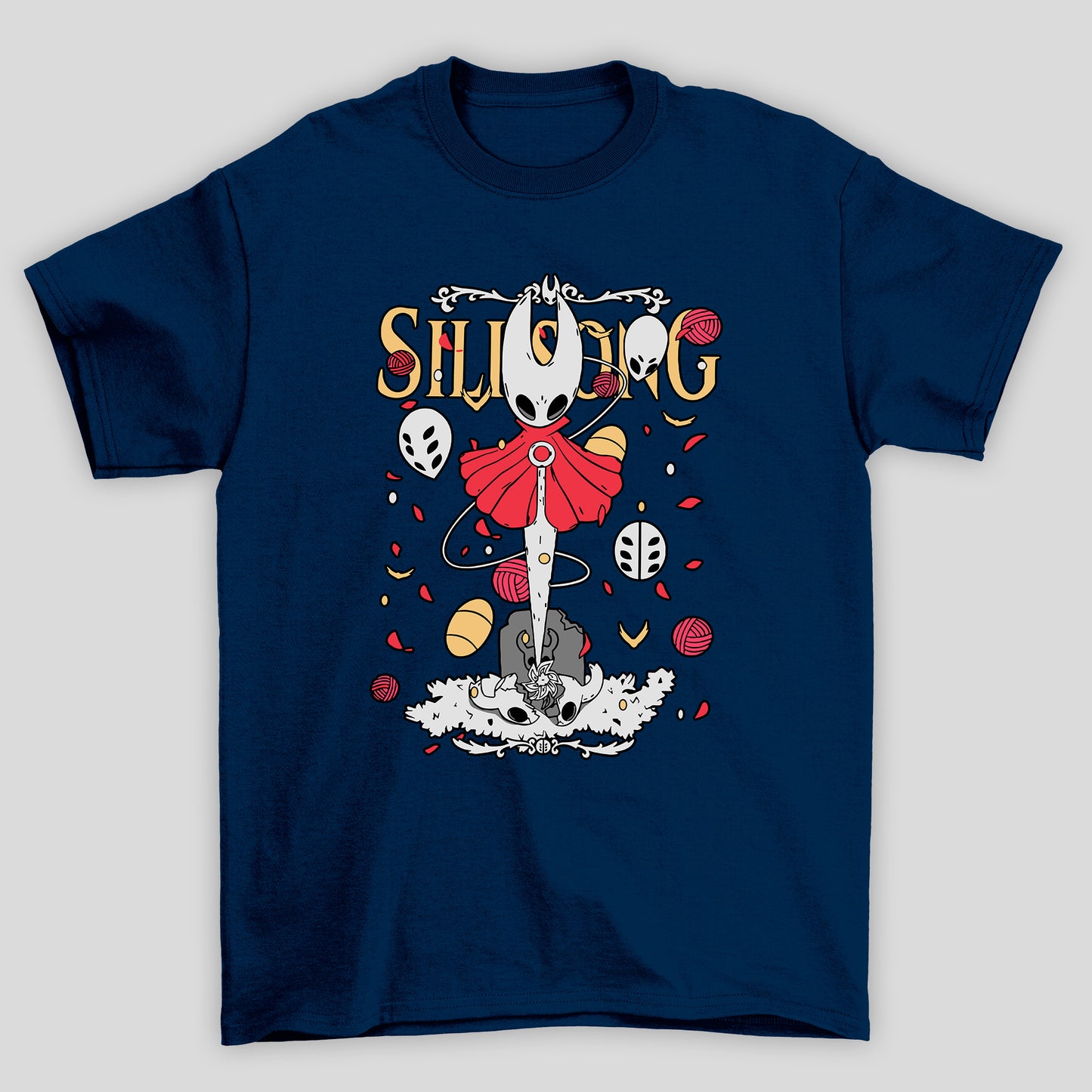 Camiseta Básica Unissex Hollow Knight Silksong Hornet Tumulo