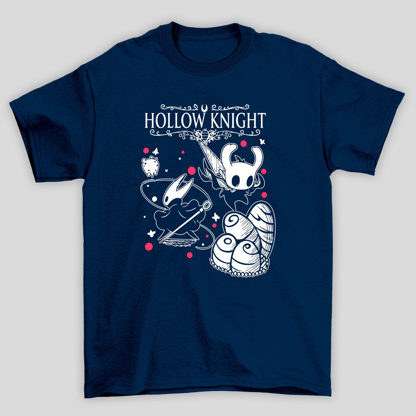 Camiseta Básica Unissex Hollow Knight Hornet Ovos