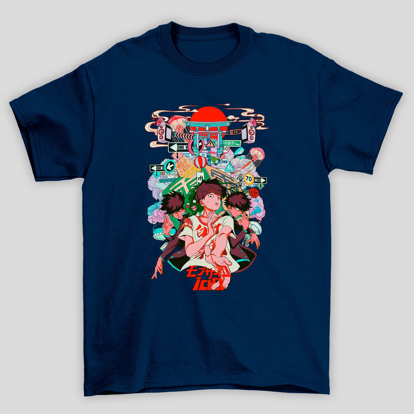 Camiseta Básica Unissex Shigeo Kageyama Cidade Mob Psycho 100