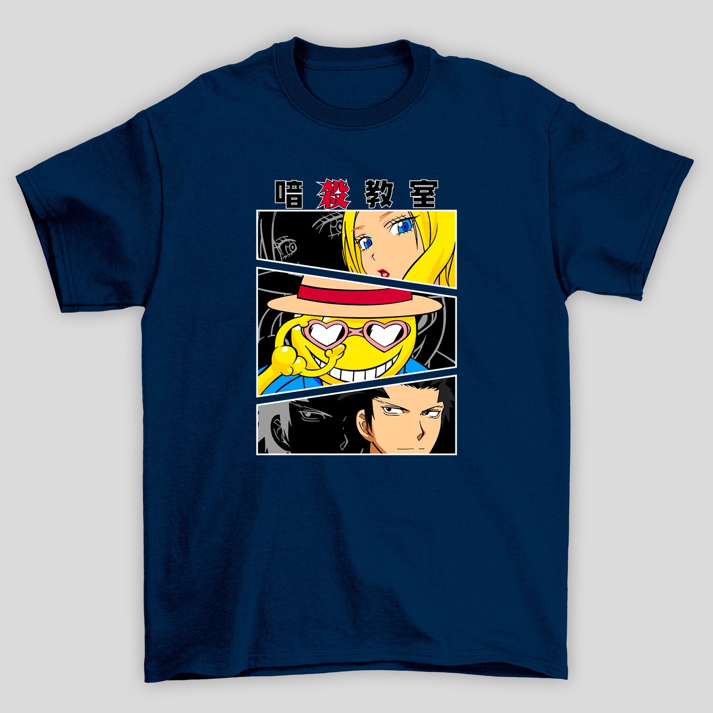 Camiseta Básica Unissex Koro Sensei Personagens Kanji