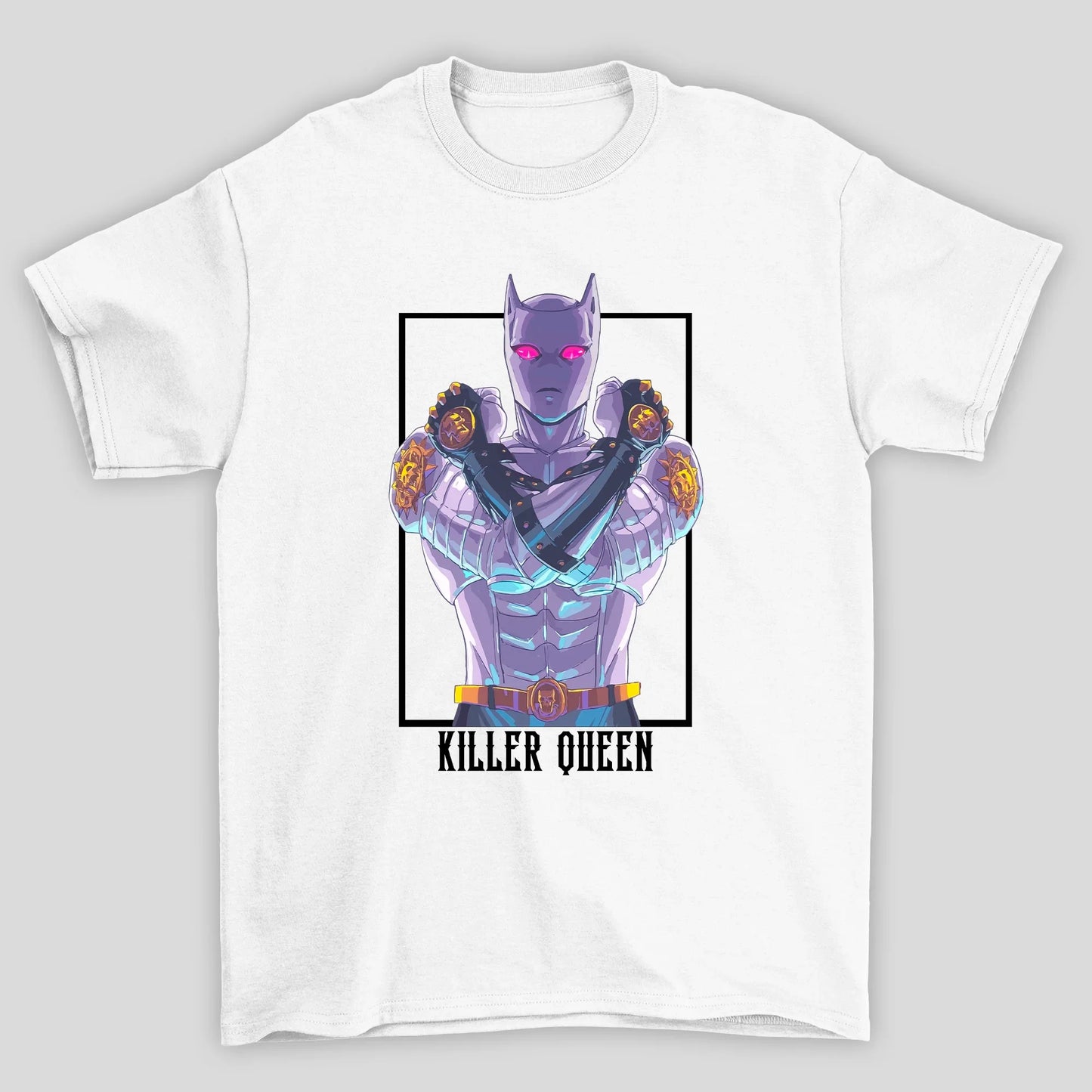 Camiseta Básica Unissex Jojo Bizarre Killer Queen Anime