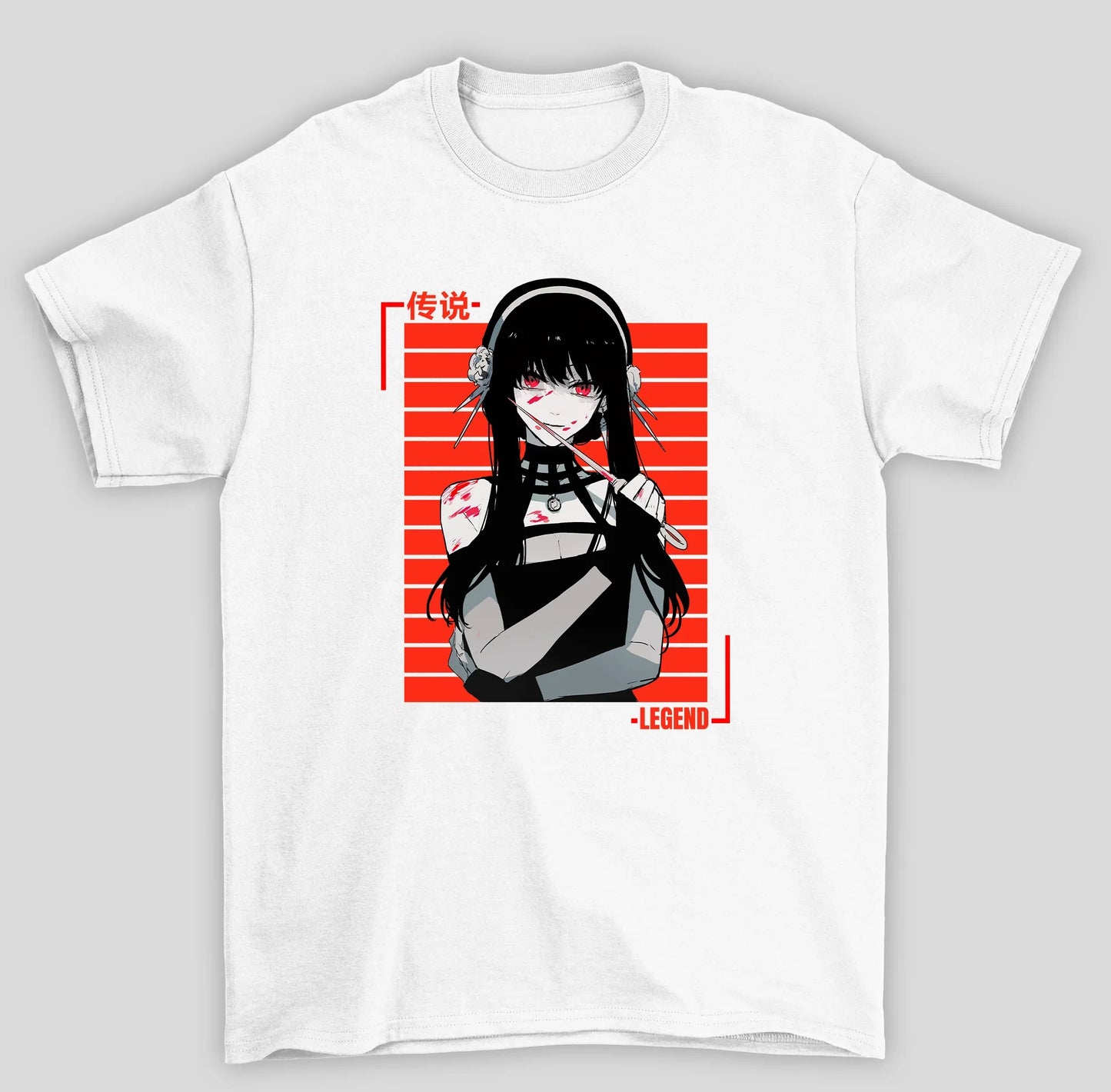 Camiseta Básica Unissex Spy x Family Yor Forger- branco