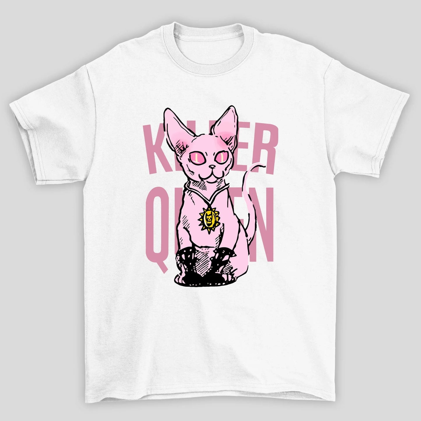 Camiseta Básica Unissex Killer Queen Jojo Bizarre