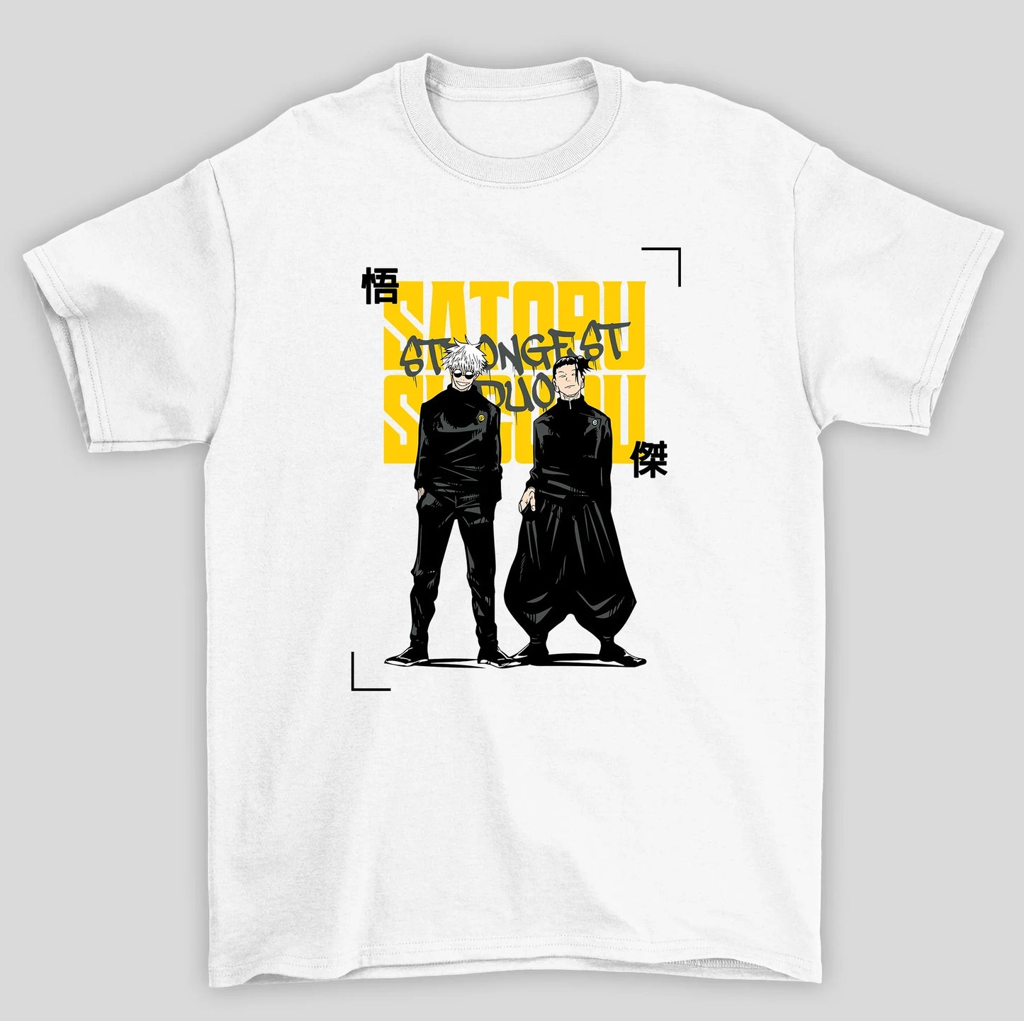 Camiseta Básica Unissex Jujutsu Kaisen Gojo Geto Duo