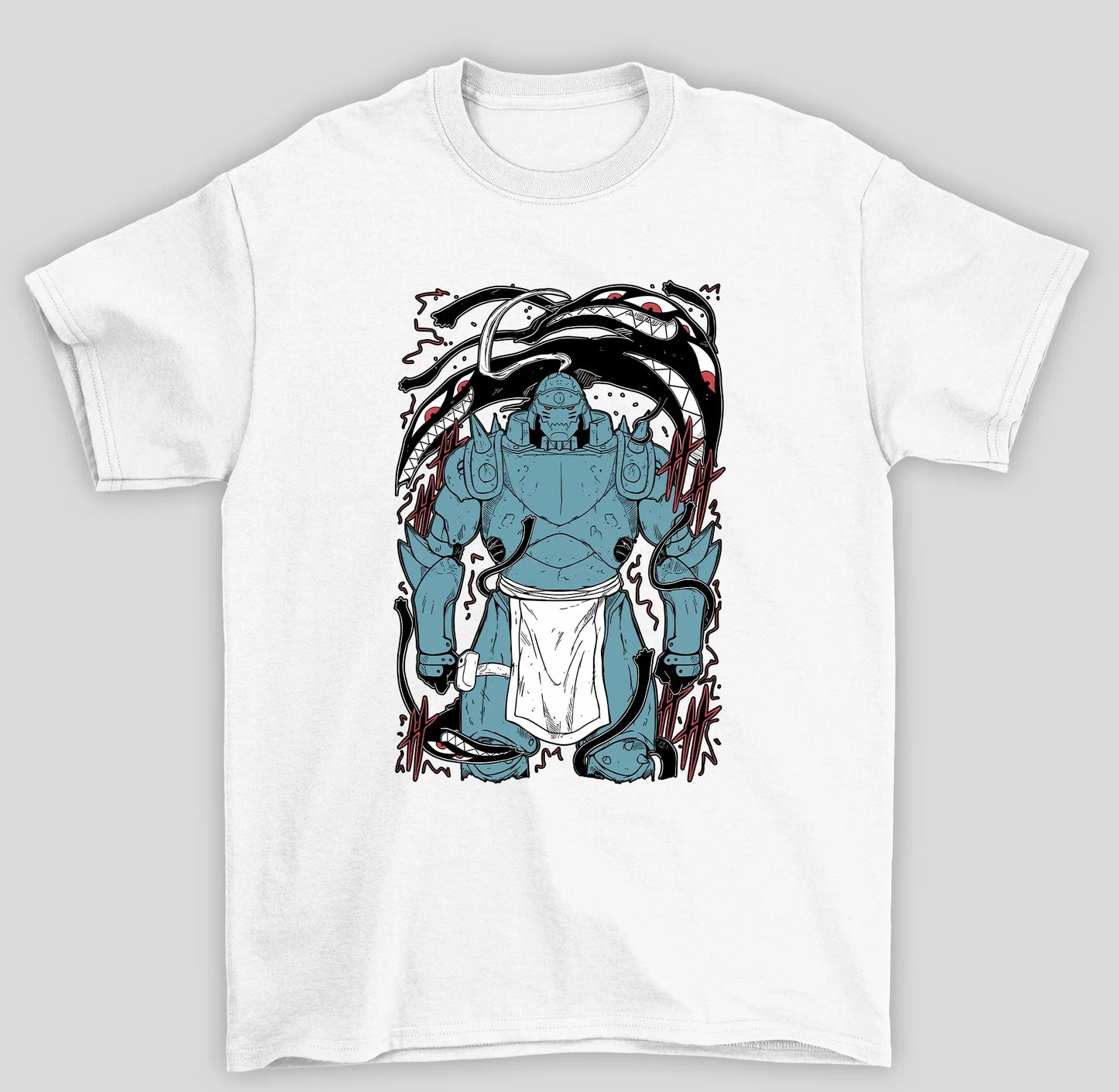 Camiseta Básica Unissex Fullmetal Alchemist Don't Forget- branco