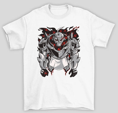 Camiseta Básica Unissex Fullmetal Alchemist Evil Alphonse