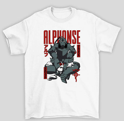Camiseta Básica Unissex Fullmetal Alchemist Alphonse