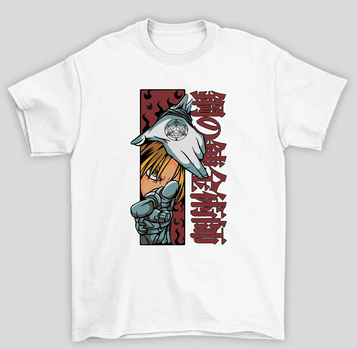 Camiseta Básica Unissex Fullmetal Alchemist Edward Elric