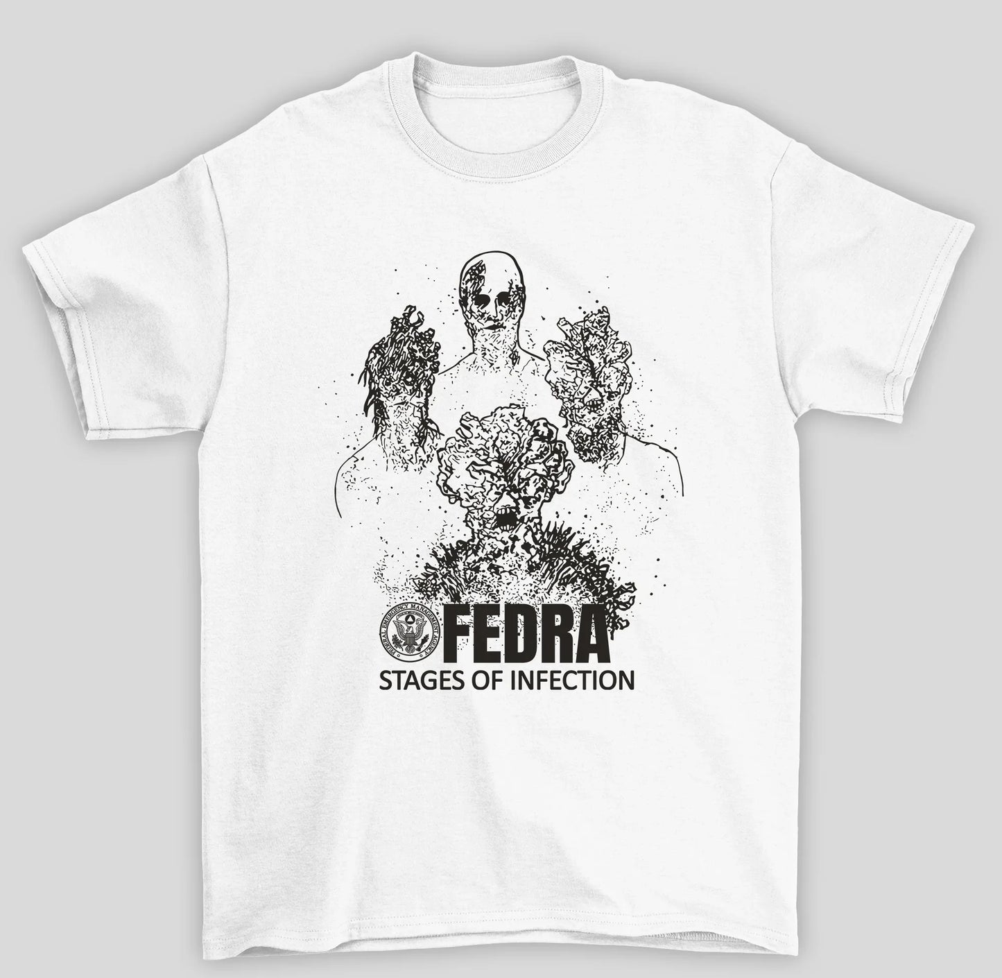 Camiseta Básica Unissex The Last Of Us Stage Of Infection