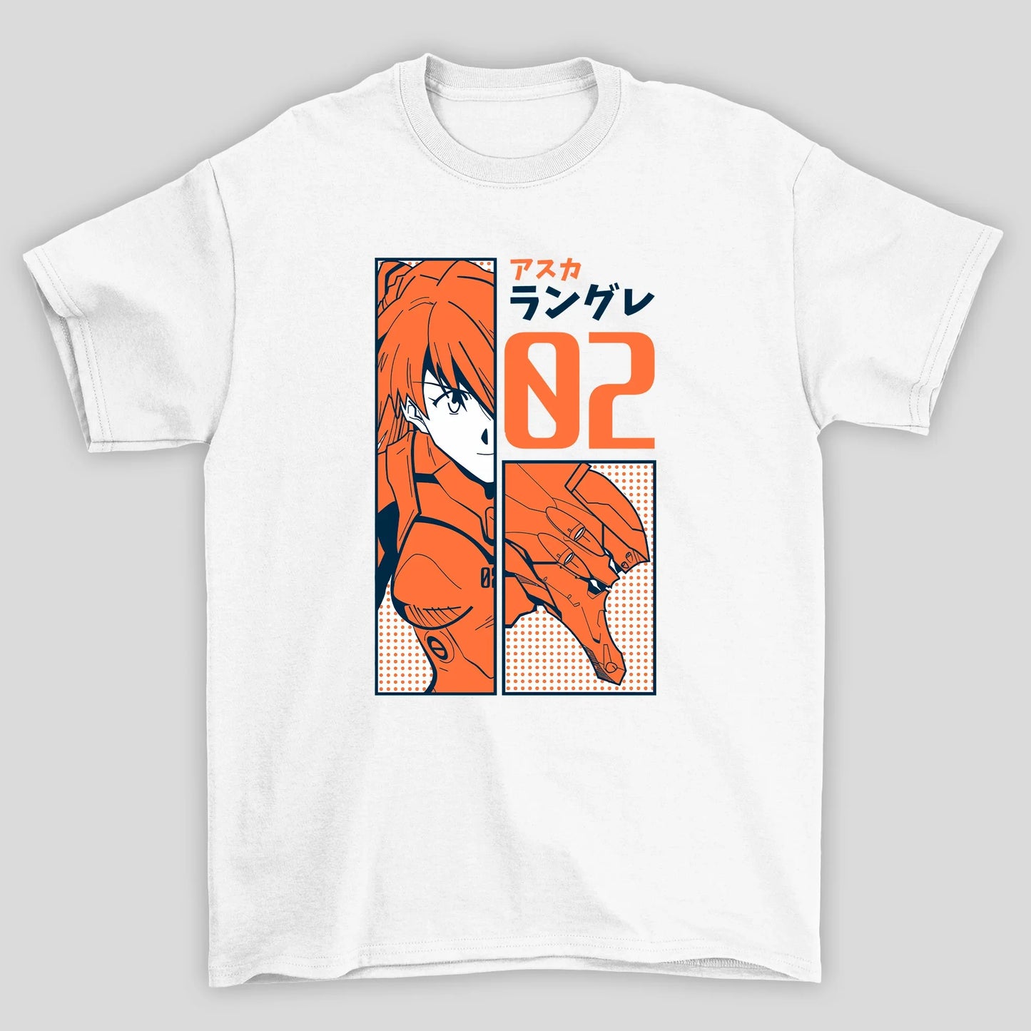 Camiseta Básica Unissex Neon Genesis Evangelion Asuka Langley