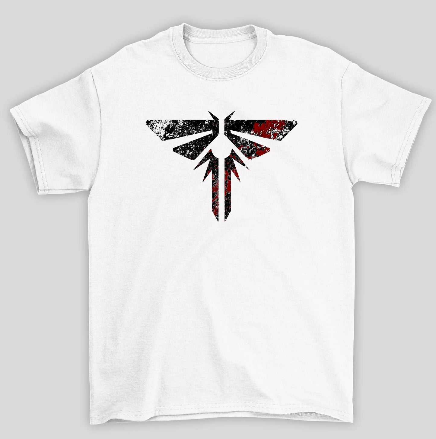 Camiseta Básica Unissex The Last Of Us Simbolo Vagalumes Sangue