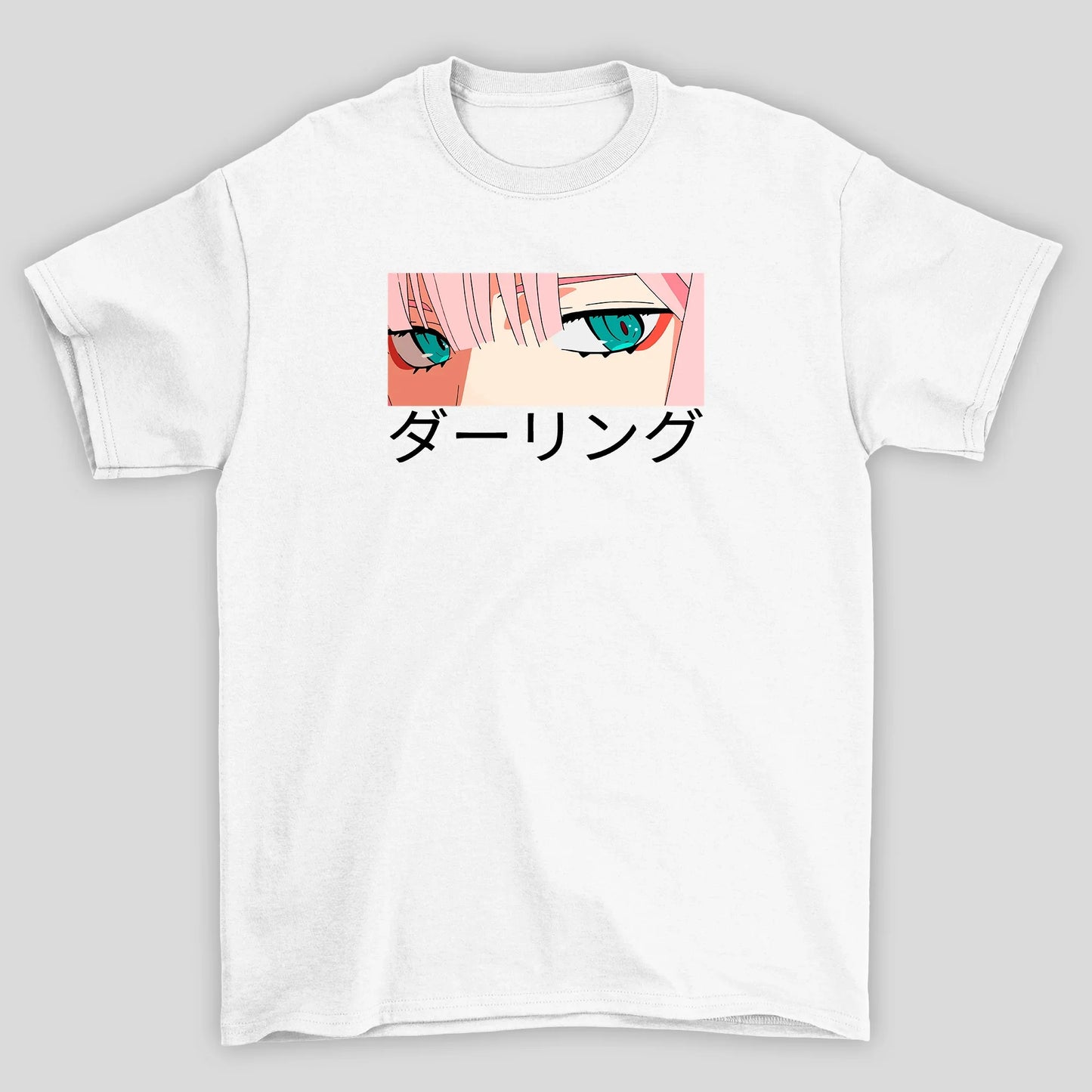 Camiseta Básica Unissex Zero Two Eyes Darling In The Franxx