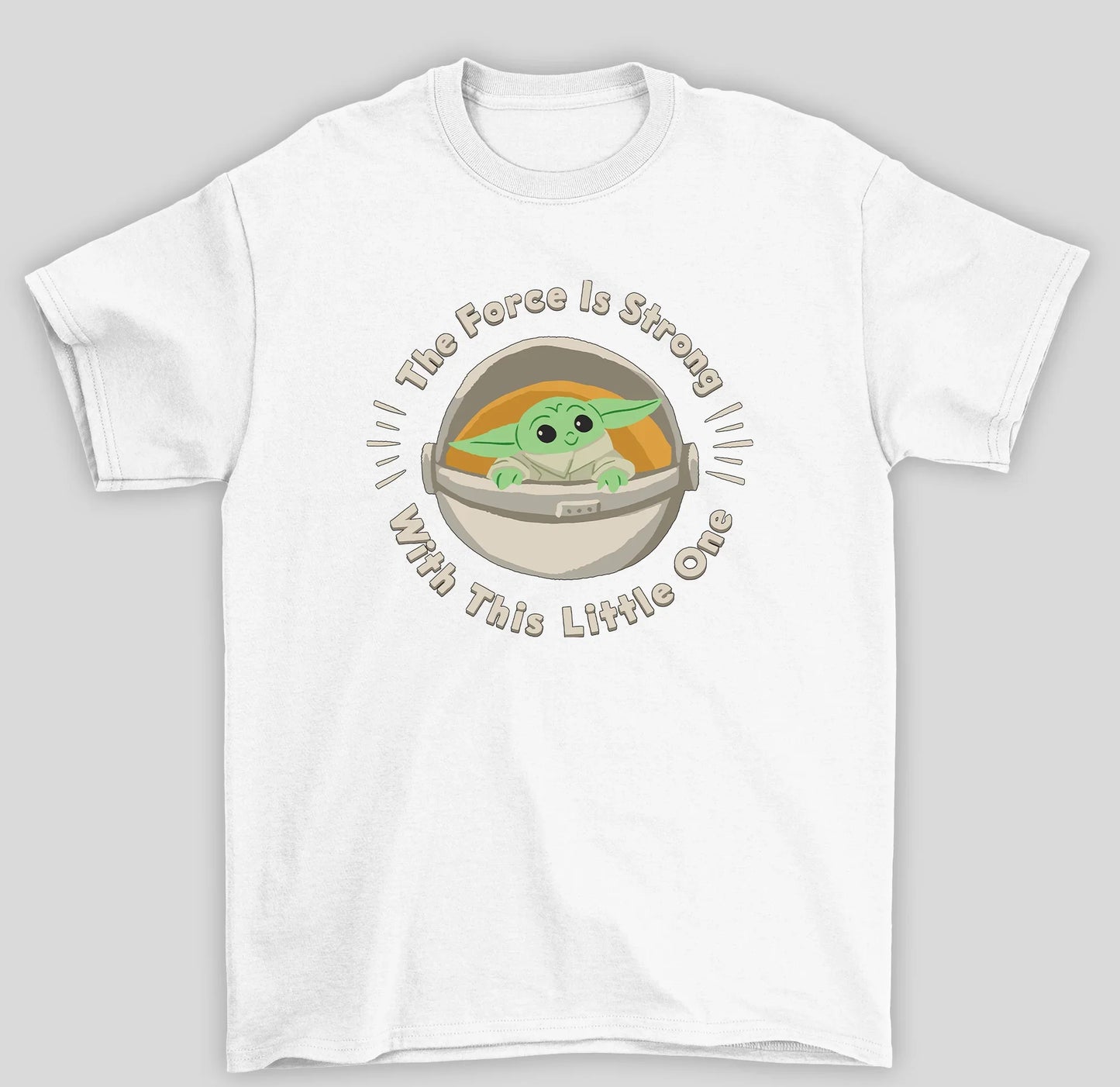 Camiseta Básica Unissex The Mandalorian The Force Is Strong