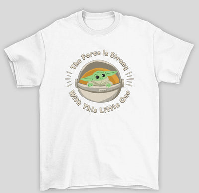 Camiseta Básica Unissex The Mandalorian The Force Is Strong