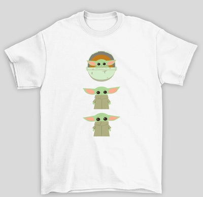 Camiseta Básica Unissex The Mandalorian 3 Baby Yoda Cute